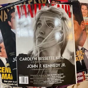 Vanity Fair and various magazines featuring Carolyn Bessette Kennedy